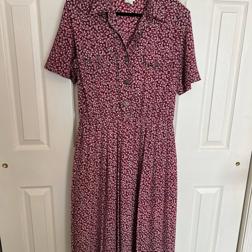 Leslie Fay Vintage Floral Day Dress